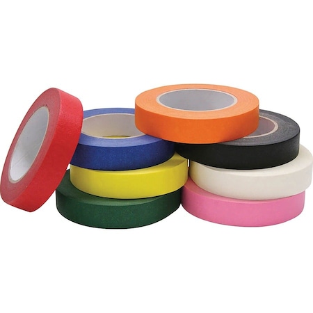 Creativity Street Masking Tape Assortment, 60 yd L, Assorted, 12 PK PAC4860